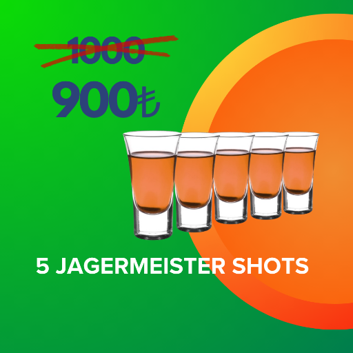 5 Jagermeister Shots!